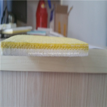 Correas de cartón corrugador no tejidas con borde de teflón amarillo
